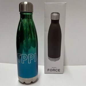 H2GO Force Insulated Stainless Steel Water Bottle 17 oz Iridescent NEW W/ Logo